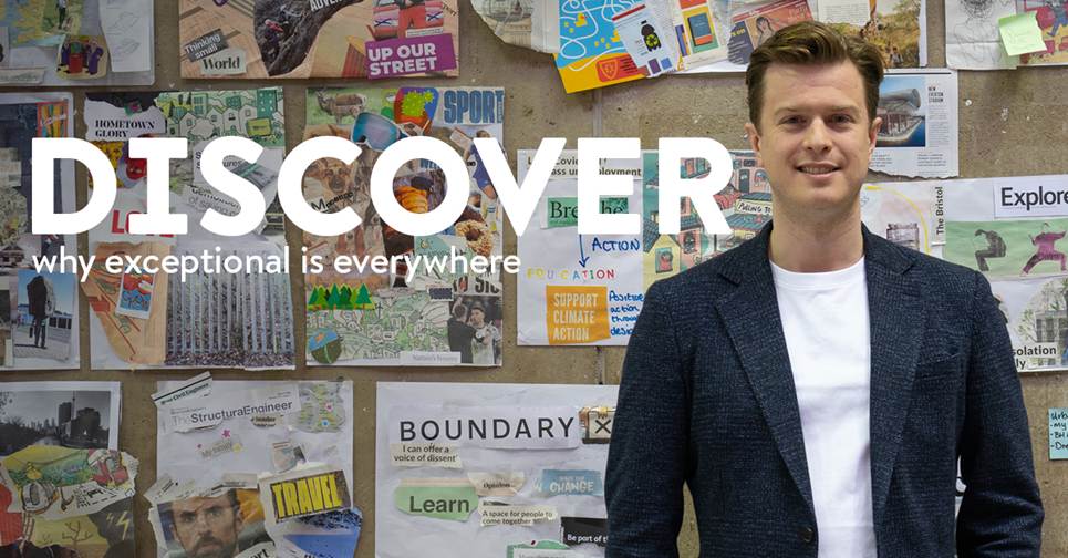 A person standing in front of a bulletin boardAI-generated content may be incorrect.