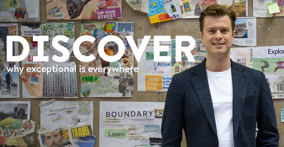 A person standing in front of a bulletin boardAI-generated content may be incorrect.